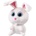 Stip Плюшено зайче Stip - 30 cm, бяло (Stip050)