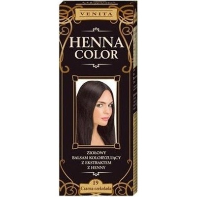 Venita Henna Color přírodní barva na vlasy 19 černá čokoláda 75 ml