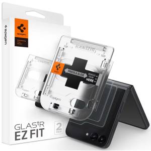 Spigen Glass tR EZ Fit Cover комплект 2 броя прозрачен - Samsung Galaxy Z Flip 5 (AGL06525)