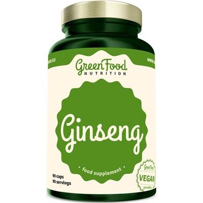 GreenFood Ginseng kapsuly na udržanie vitality 90 kapsúl