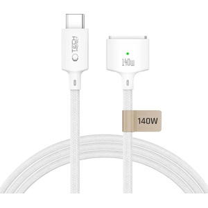 Tech-Protect mmc01 ultraboost magnetic macbook cable type-c to magsafe 3 140w 200cm white (5906302323296)