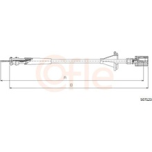 Hriadeľ tachometra COFLE S07123 S07123