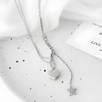 HARAHU Колие ad-28350 - Сребърен kp28350 (ad-28350)