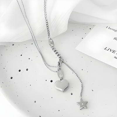 HARAHU Колие ad-28350 - Сребърен kp28350 (ad-28350)