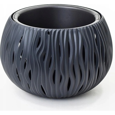 Prosperplast SANDY BOWL květináč 37 cm antracit