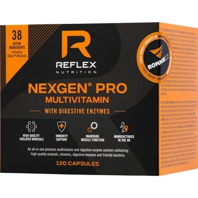 Reflex Nutrition Nexgen Pro Multivitamin + Digestive Enzymes 30 kapslí
