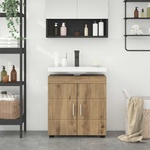 vidaXL Комплект шкафове за баня TULUM Дъб 60 x 34 x 63 см (880330)