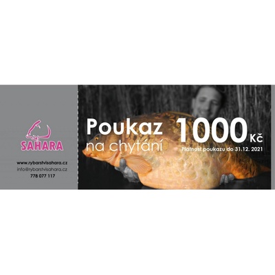 Sahara dárkový poukaz 1000 Kč