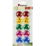 TITANUM Magnets for boards 29mm 10pcs emojis