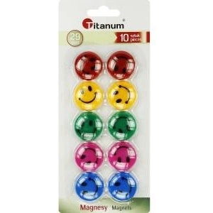 TITANUM Magnets for boards 29mm 10pcs emojis