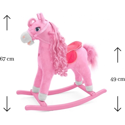 Milly Mally Hojdací koník Princess pink