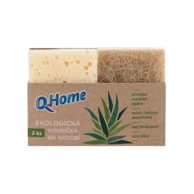 Q Home ECO houbička na nádobí (2ks/fol)