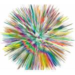 DIMEX ART Флизелинов фототапет абстрактни пръски боя 375 x 250 см
