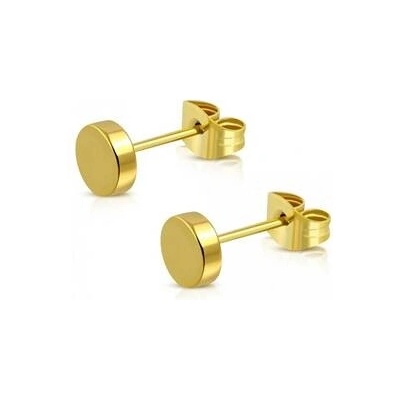 Šperky4U Zlacené náušnice 4 mm OPN1156-04