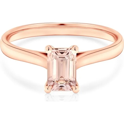 SAVICKI Годежен пръстен Savicki: розово злато, морганит