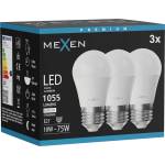 Mexen Nova 3x LED крушка E27, G45, 10W, Неутрална - 4000K, 1055 lm - L101-E27-1040-01x03 (L101-E27-1040-01x03)