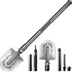 DRAGOWA Tactical DRAGOWA Тактическа сгъваема многофункционална лопата с ножница Cara, сребриста (DRG111.Silver)
