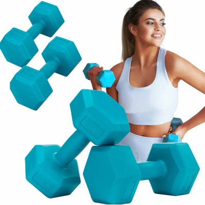 Be4Sport Bitúmenové činky s pevnou hmotnosťou 2 x 2 kg