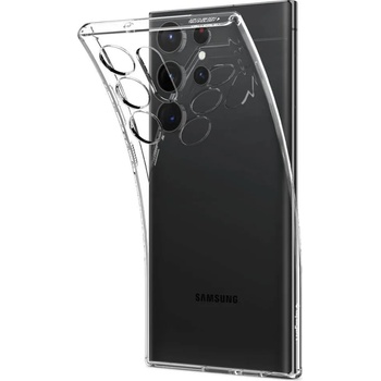 Spigen Противоударен Силиконов Калъф за SAMSUNG S23 Ultra, SPIGEN Liquid Crystal Case, Прозрачен (ACS05610)