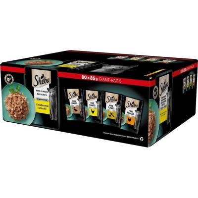 SHEBA Delicacy drůbeží příchutě v želé Box 80x 85 g