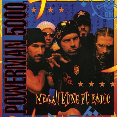 Powerman 5000 - Mega! ! Kung Fu Radio (Reissue) (Limited Edition) (Blue with Black Swirl Coloured) (LP) (0848064016083)