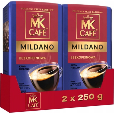 MK Cafe SET Mildano Mletá káva 2 x 250 g