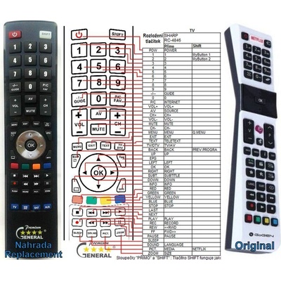 GENERAL GOGEN TVF40N550STWEBW - съвместимо дистанционно управление на марката General (TVF40N550STWEBW)