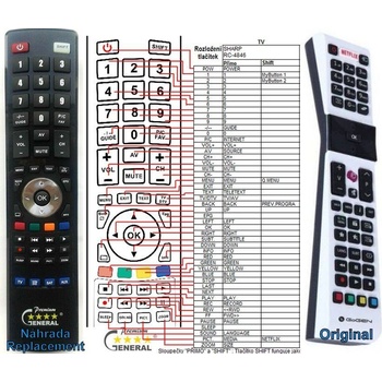 GENERAL GOGEN TVF40N550STWEBW - съвместимо дистанционно управление на марката General (TVF40N550STWEBW)