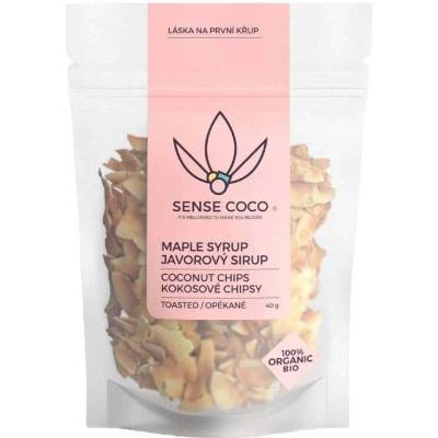 Sense Coco Bio kokosové čipsy javorové 40 g