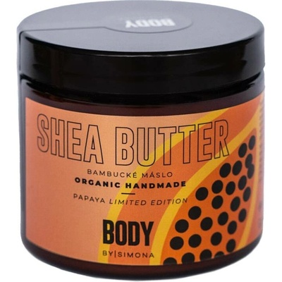 Beauty By Simona Body By Simona PAPAYA Organické ručně vyráběné bambucké máslo 200 ml