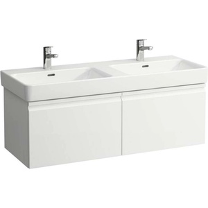 Laufen Pro S - Шкаф за мивка, 126x45x39 см, 2 чекмеджета, бял гланц H4835720964751 (H4835720964751)