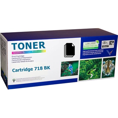 Canon Cartridge 718BK Black съвместима тонер касета (CR2662B002AA) (3.4K)