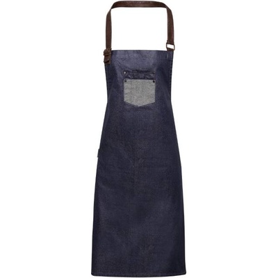 Premier Džínová zástěra s laclem PR136 indigo denim