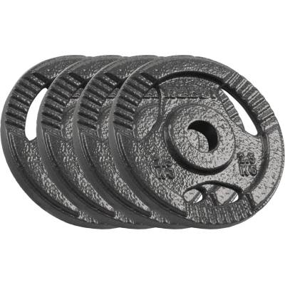 Rebel Active L-RBA-2133 Liatinové kotúče na činku s úchytmi 4 x 2,5 kg 31 mm