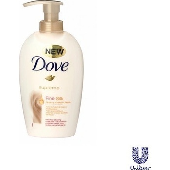 Dove Supreme Fine Silk krémové tekuté mýdlo dávkovač 250 ml