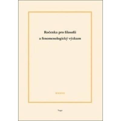 Ročenka pro filosofii a fenomenologický výzkum 2017