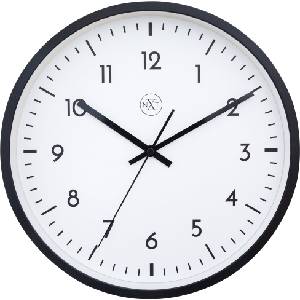 NeXtime Стенен часовник Easy big 30 см черно-бял (7369ZW)