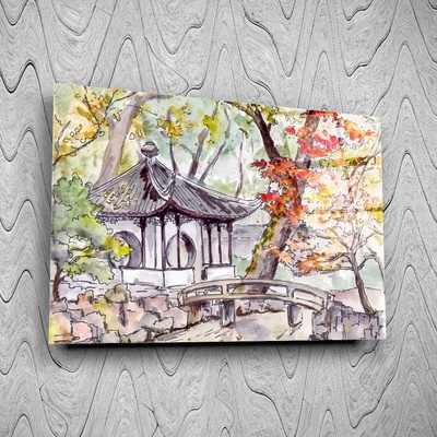 Art gift Стъклено АРТ пано - Горска къща