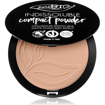 puroBIO Cosmetics Indissouble компактна пудра с матиращ ефект цвят 04 9 гр