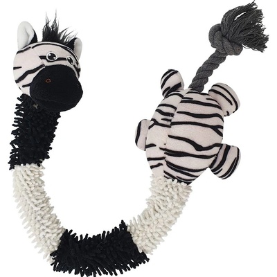 Nobby plyšová hračka pro psy Zebra s lanem 61 cm