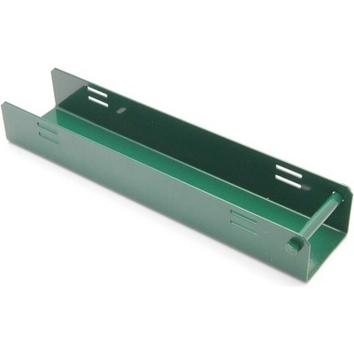 Držák podhrabové desky 200x40 mm, na hranatý sloupek, ZN+PVC mechová zelená