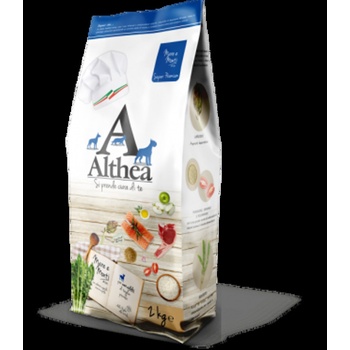 Althea Adult Dog - Пълноценна суха храна за израснали кучета с говеждо, агнешко, пилешко и сьомга, 14 кг