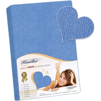 Bellatex froté prostěradlo Kamilka modré 180x200