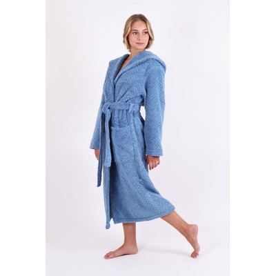 Vestis Athena 3116 župan s kapucňou denim