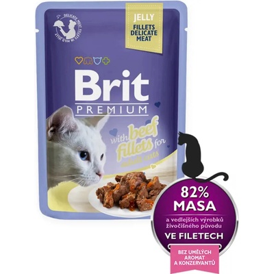 Brit Premium Cat Delicate Fillets in Jelly Beef 24 x 85 g