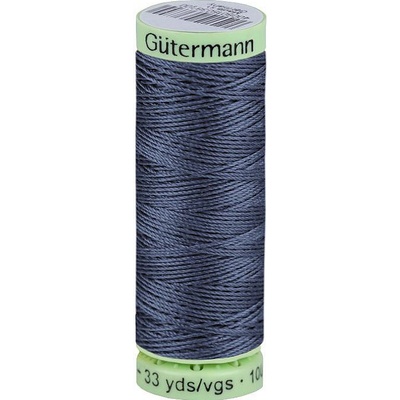 Prima-obchod Polyesterové nitě Gütermann Jeans návin 30 m, barva 112 modrá hydro