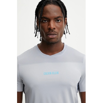 Calvin Klein Performance Тениска за трениране Calvin Klein Performance в сиво с принт LVGMS5K188 (LVGMS5K188)
