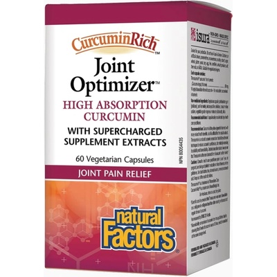 Natural Factors CurcuminRich Joint Optimizer, 60 капсули, Natural Factors