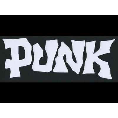 Zádovka PUNK gritty nápis