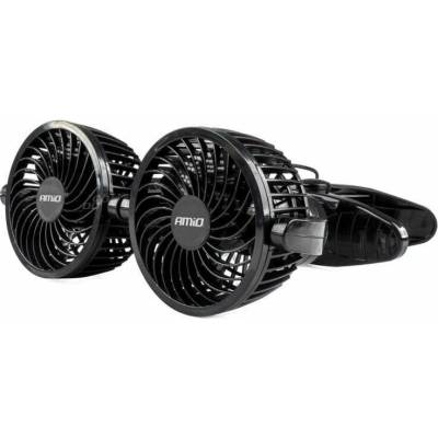 Amio Ventilátor do auta s klipem 24 V, dvojitý